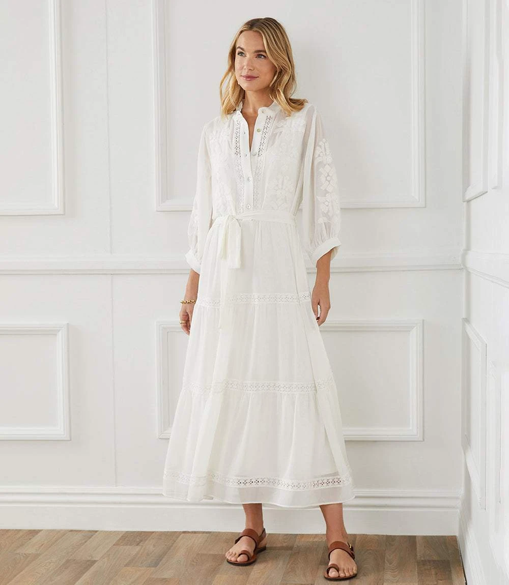 Embroidered Tiered Dress 19 Embroidered Tiered Dress - Image 17