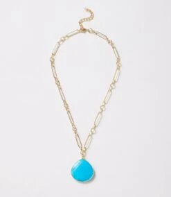 Turquoise Pendant Necklace -Karen Kane Store 388A3A6D 2898 41B9 A986 F73960C0953D