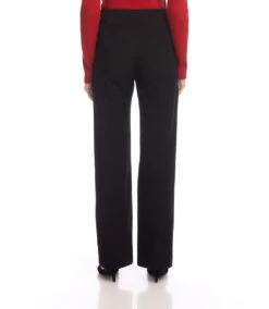 Contrast Faux Leather Pocket Wide-Leg Pants 14 Contrast Faux Leather Pocket Wide-Leg Pants -Karen Kane Store 3L09033 BLK karenkane 2025 fall 00 5