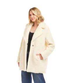 Sherpa Coat -Karen Kane Store 3L17501 CRE karenkane 2025 fall 00 2