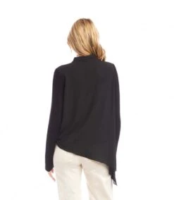 Contrast Double Layer Wrap Top 16 Contrast Double Layer Wrap Top -Karen Kane Store 3L25012 BLK karenkane 2025 fall 00 7