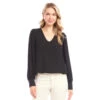 Puff Sleeve V-Neck Top 1 Puff Sleeve V-Neck Top -Karen Kane Store 3L25018 BLK karenkane 2025 fall 00 1