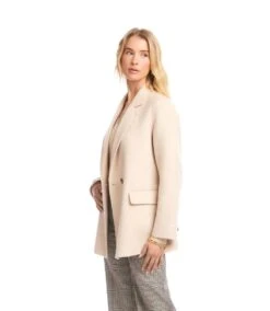 Brushed Double-Breasted Coat -Karen Kane Store 3L33800 OAT karenkane 2025 Winter 00 5