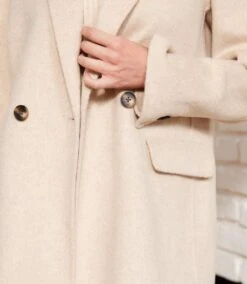 Brushed Double-Breasted Coat -Karen Kane Store 3L33800 OAT karenkane 2025 Winter 00 9