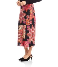 Bias Cut Midi Skirt -Karen Kane Store 3L37200 PRT karenkane 2025 fall 00 3