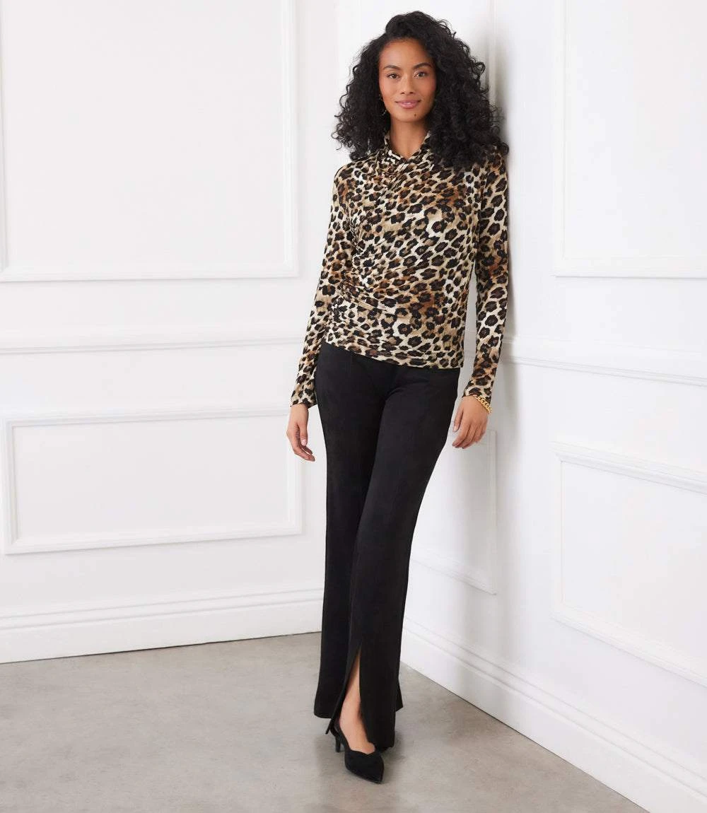 Long Sleeve Crossover Side-Shirred Top 9 Long Sleeve Crossover Side-Shirred Top - Image 7