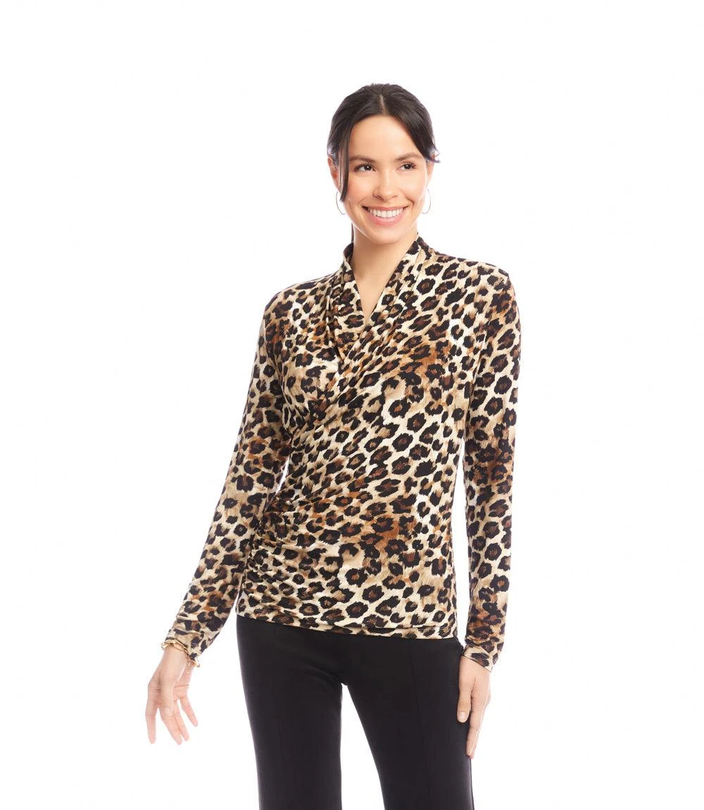 Long Sleeve Crossover Side-Shirred Top 6 Long Sleeve Crossover Side-Shirred Top - Image 4