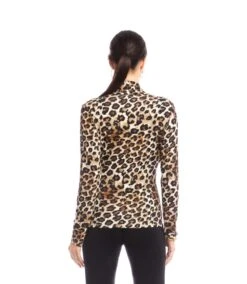 Long Sleeve Crossover Side-Shirred Top 17 Long Sleeve Crossover Side-Shirred Top -Karen Kane Store 3L37700 LEO karenkane 2025 Fall 00 7