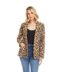 Animal Jacquard Blazer 16 Animal Jacquard Blazer -Karen Kane Store 3L71400 LEO karenkane 2025 fall 00 1