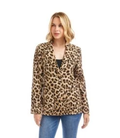 Animal Jacquard Blazer 18 Animal Jacquard Blazer -Karen Kane Store 3L71400 LEO karenkane 2025 fall 00 2