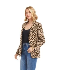 Animal Jacquard Blazer 17 Animal Jacquard Blazer -Karen Kane Store 3L71400 LEO karenkane 2025 fall 00 3