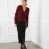 Petite Size Wrap Sweater -Karen Kane Store 3L89126P WIN karenkane 2025 fall 00 1