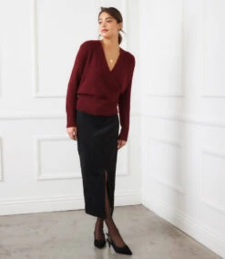 Petite Size Wrap Sweater