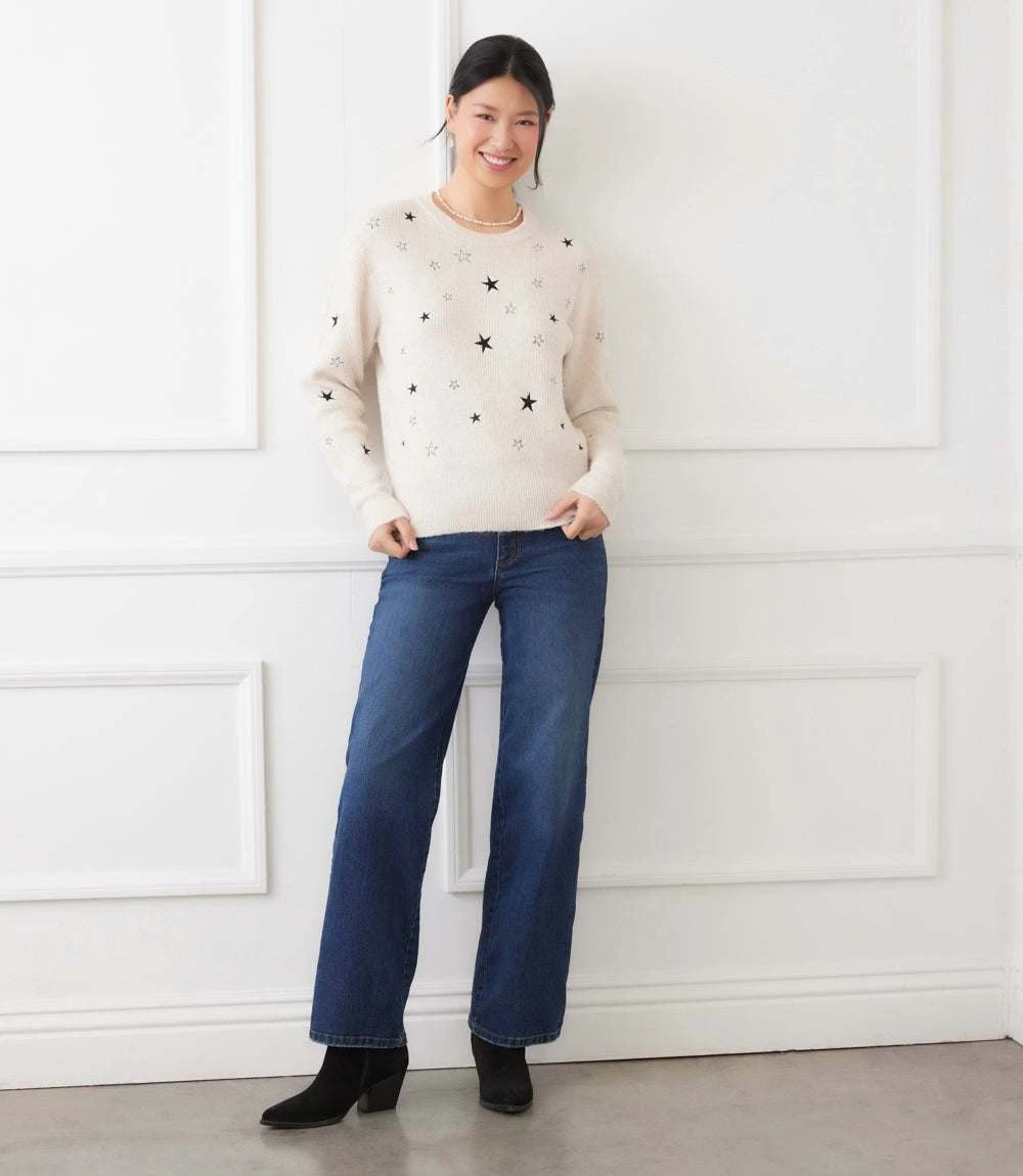 Embroidered Stars Sweater 4 Embroidered Stars Sweater - Image 2