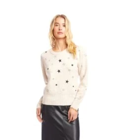 Embroidered Stars Sweater 11 Embroidered Stars Sweater -Karen Kane Store 3L89129 OAT karenkane 2025 Fall 00 3