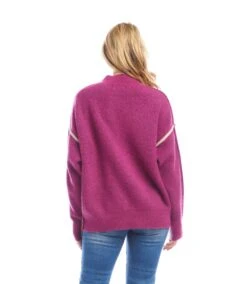 Petite Size Colorblock Mock Neck Sweater 17 Petite Size Colorblock Mock Neck Sweater -Karen Kane Store 3L89130P OMO karenkane 2025 fall 00 7