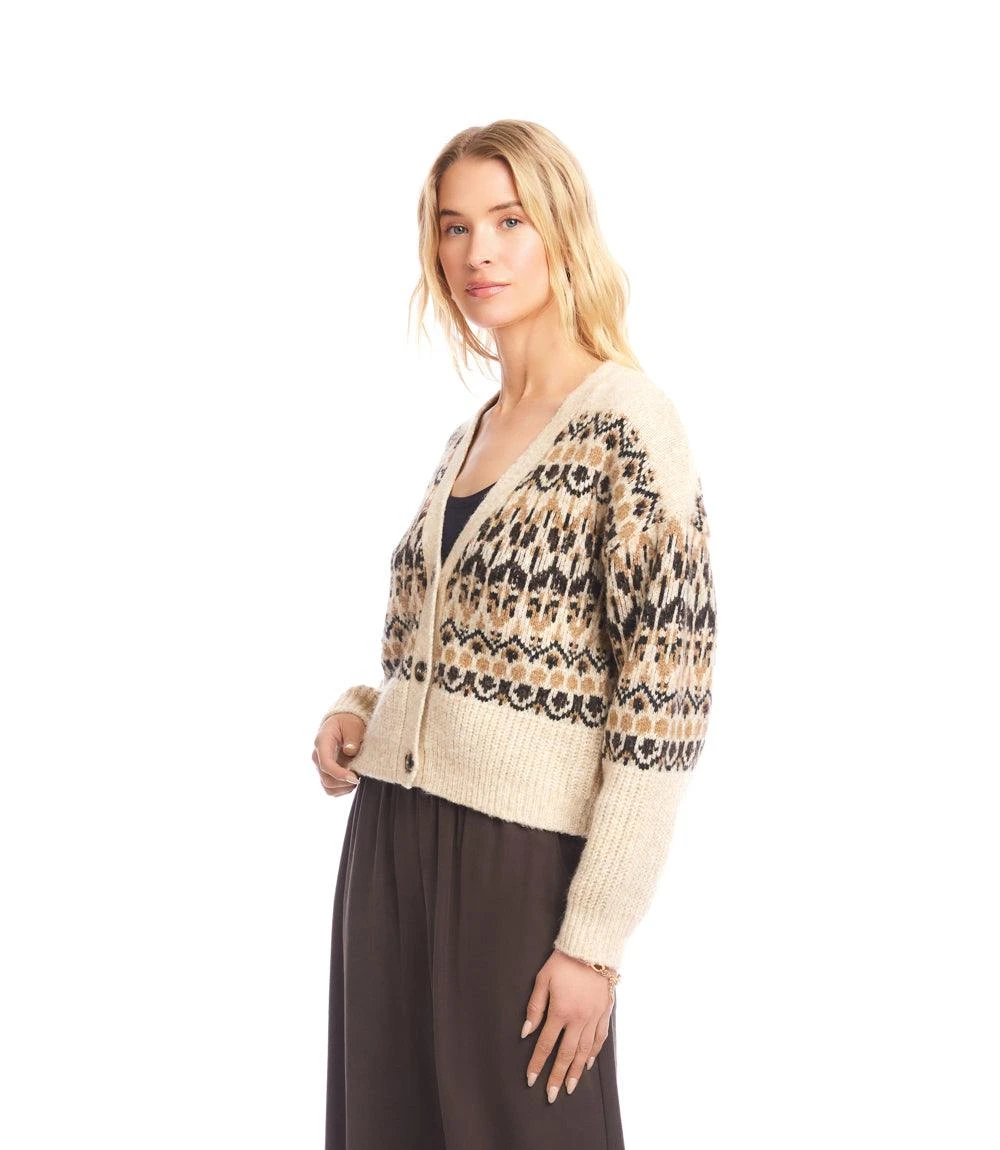 Jacquard Cardigan Sweater 6 Jacquard Cardigan Sweater - Image 4
