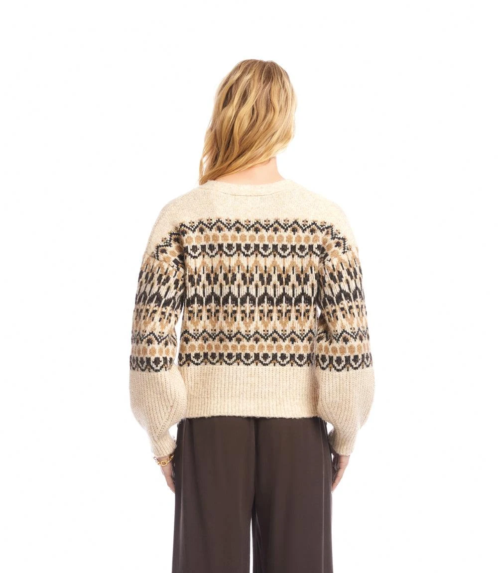 Jacquard Cardigan Sweater 7 Jacquard Cardigan Sweater - Image 5