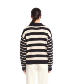 Stripe Polo Sweater 16 Stripe Polo Sweater -Karen Kane Store 3L89974 BEC karenkane 2025 fall 00 5