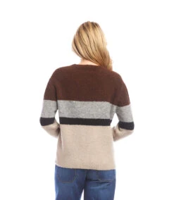 Colorblock Crewneck Sweater -Karen Kane Store 3L89984 MUL karenkane 2025 Fall 00 5