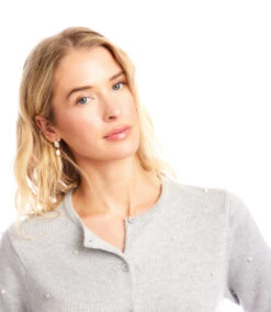 Pearl Cardigan Sweater -Karen Kane Store 3N89158 GRA karenkane 2025 fall 00 4