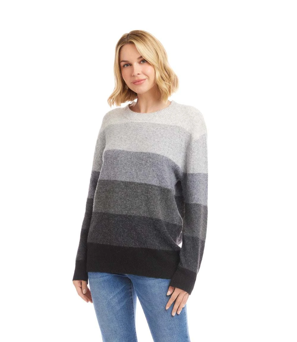 Multi Stripe Crewneck Sweater 5 Multi Stripe Crewneck Sweater - Image 3