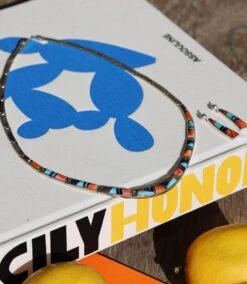 Multi Color Turquoise Inlay Necklace & Earring Set -Karen Kane Store 414394A9 7C40 44A9 AA8A 6254E7E59F3A