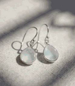 Faceted Aquamarine Teardrop Earrings -Karen Kane Store 423690B9 D4FC 4E34 8A7A DB315759E7C2