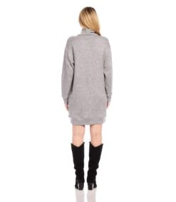 Faux Wrap Turtleneck Dress -Karen Kane Store 4L57502 GRA karenkane 2024 winter 00 3