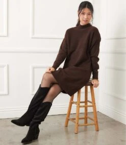 Mock Neck Sweater Dress -Karen Kane Store 509CBFB1 F41A 42C4 95EF F1DFD448A4C6