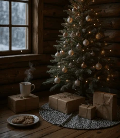 Reversible Plaid & Leopard Christmas Tree Skirt 15 Reversible Plaid & Leopard Christmas Tree Skirt -Karen Kane Store 52155BE1 2391 41BB B427 383027137DB1