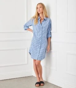 Stripe Shirtdress 15 Stripe Shirtdress -Karen Kane Store 571EFB75 EB56 448F BF3B 4645D6F91061