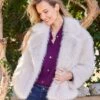 Cropped Faux Fur Jacket -Karen Kane Store 6C196901 62AB 4415 A946 5A823507700A