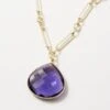 Amethyst Quartz Pendant Necklace