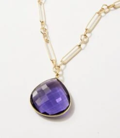 Amethyst Quartz Pendant Necklace