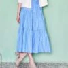Stripe Tiered Midi Skirt -Karen Kane Store 733608A7 C5F4 43BE 9C30 97BA460847E6