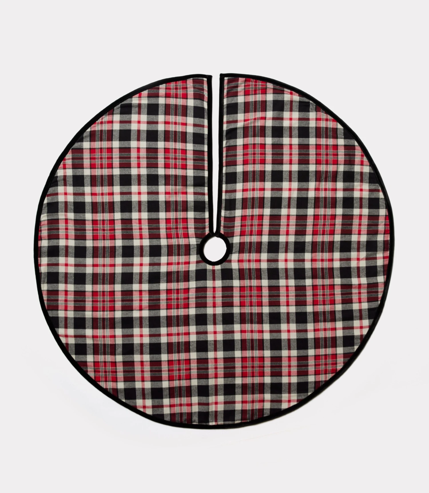 Reversible Plaid & Leopard Christmas Tree Skirt 4 Reversible Plaid & Leopard Christmas Tree Skirt - Image 2