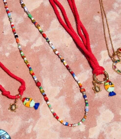 African Trade Beads Necklace -Karen Kane Store 87ADB7A6 7FC6 47ED B894 5F084300AFC1