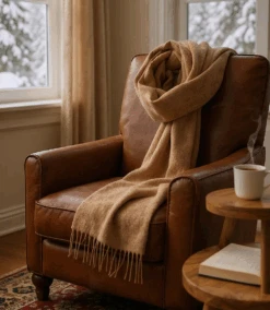 Merino Wool Fringed Scarf -Karen Kane Store 890F4C83 18C8 44CC 9E4F EFE0C8C52FAE