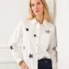 Long Sleeve Embroidered Star Shirt 1 Long Sleeve Embroidered Star Shirt -Karen Kane Store 99E64754 B59C 4C73 8323 8BAE157A75D3