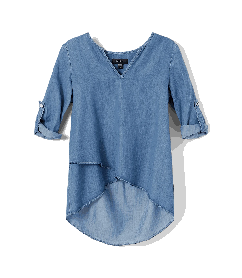 Asymmetric Hem Wrap Top 8 Asymmetric Hem Wrap Top - Image 6