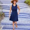 Sleeveless Fit & Flare Dress
