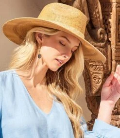 Wide Brim Palm Leaf Hat -Karen Kane Store B43905C5 8A3D 4723 9B50 EB649FB32B57