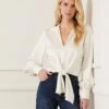 Satin Tie Front Top 1 Satin Tie Front Top -Karen Kane Store BE29A9B4 967D 472F 99E1 9E5A770FA732
