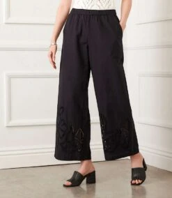 Cutout Embroidery Pants -Karen Kane Store C0EDC624 4C9B 4361 A139 FC67497A7546