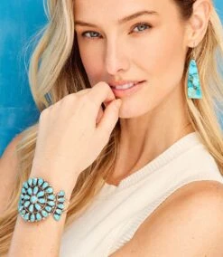 Angular Turquoise Earrings -Karen Kane Store CD43517E AF7A 42DF 8ADB D72634E1B5A5