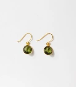 Round Gemstone Earrings -Karen Kane Store D22714EE 0087 4194 9430 82306974688A