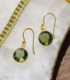Round Gemstone Earrings -Karen Kane Store D59135A6 18A6 40FE 989A 391056EC81F8