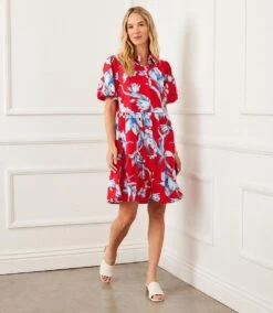 Puff Sleeve Tiered Shirtdress -Karen Kane Store D5E9EA2F BEF3 4D7F 8C44 C7C4FBC3741A