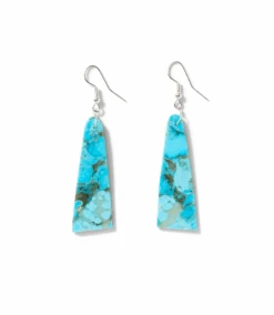 Angular Turquoise Earrings -Karen Kane Store E100073 TUR 01